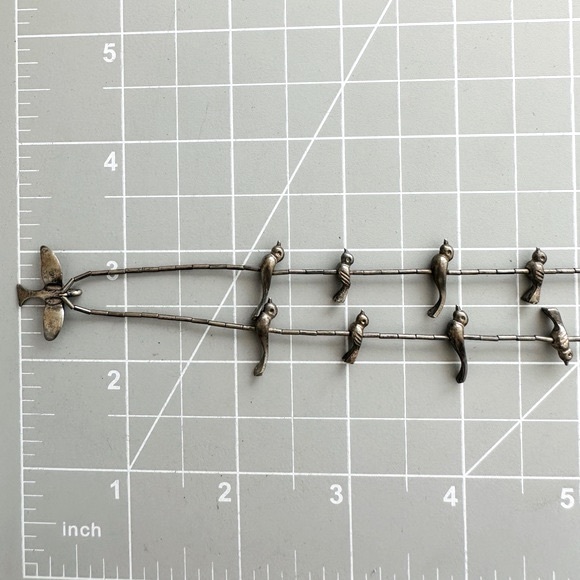 Vintage sterling silver bird fetish necklace - Picture 13 of 14